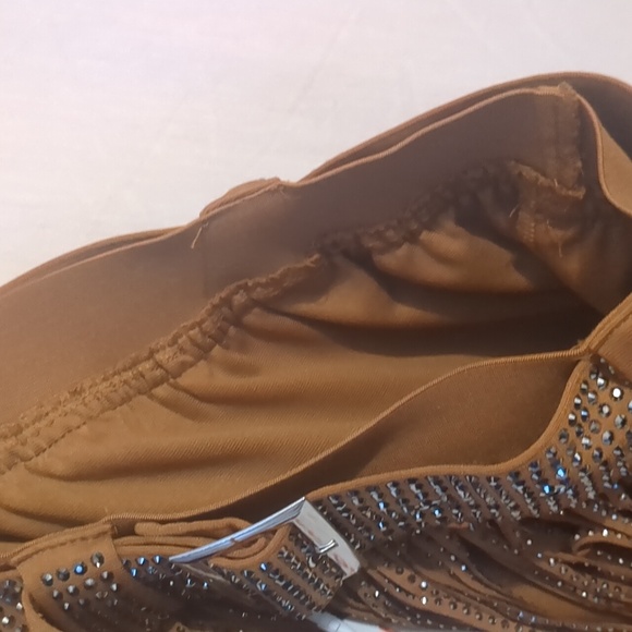 ChiyeeKiss Rhinestone Fringed Skirt / Small / NWT - Picture 6 of 7